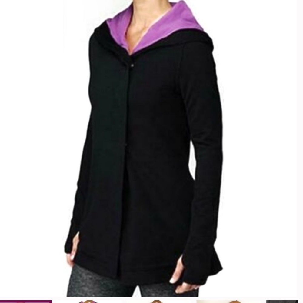 Lululemon | Awareness Wrap Sz 6/ Hooded Savasana Gratitude Jacket Black